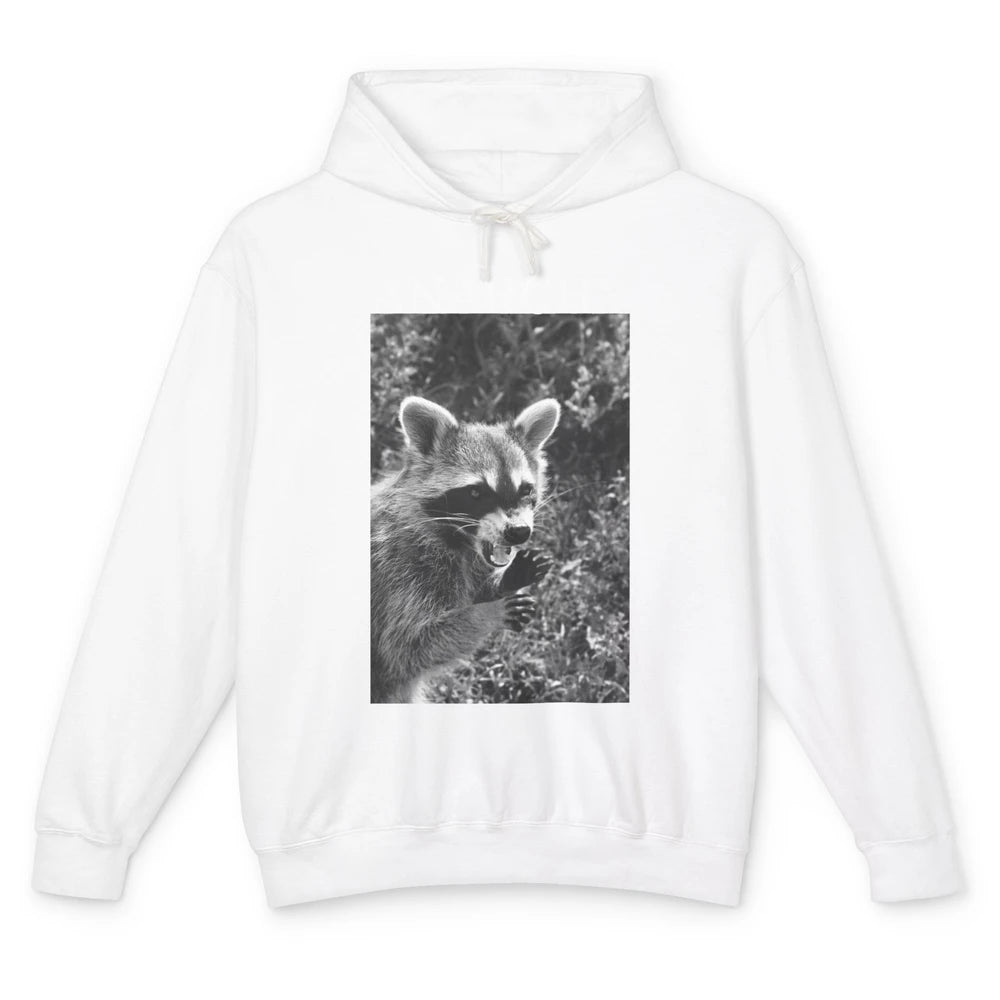 Funny Racoon Anarchy Trashed Racoon Panda Lovers Gift Unisex Lightweight Hoodie