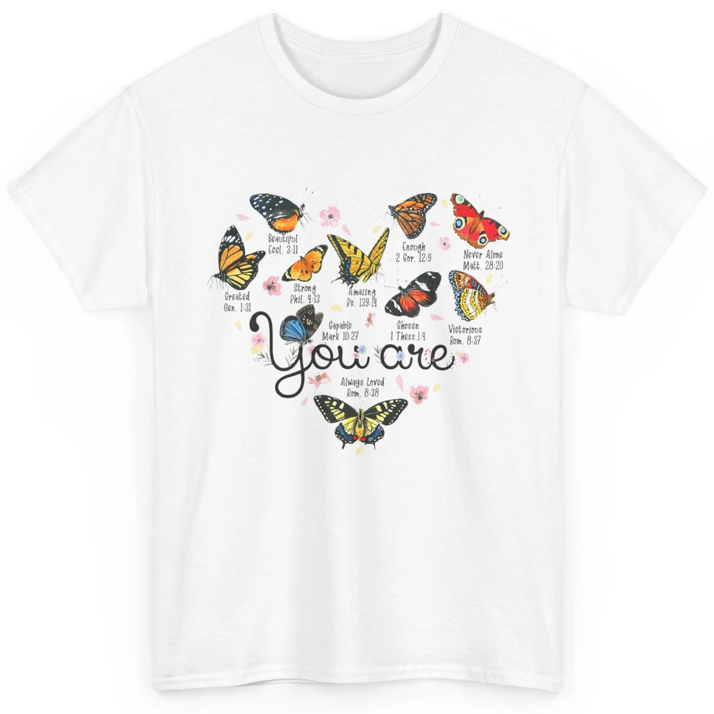 You Are Beautiful Bible Verse Butterfly Christian Jesus God Classic Unisex T-Shirt