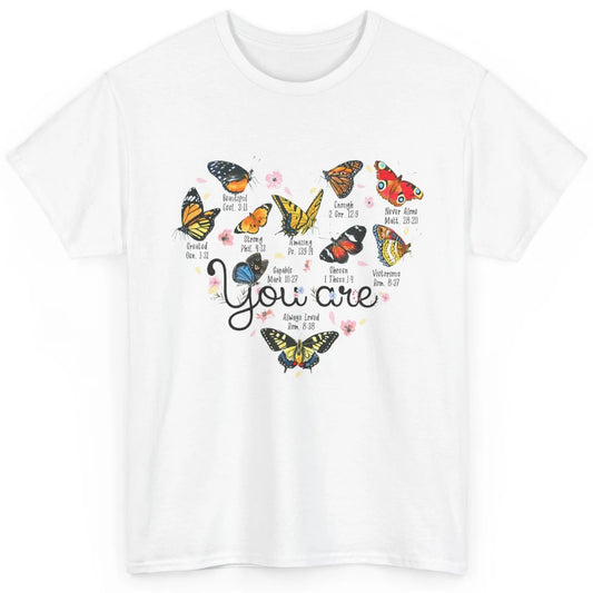 You Are Beautiful Bible Verse Butterfly Christian Jesus God Classic Unisex T-Shirt