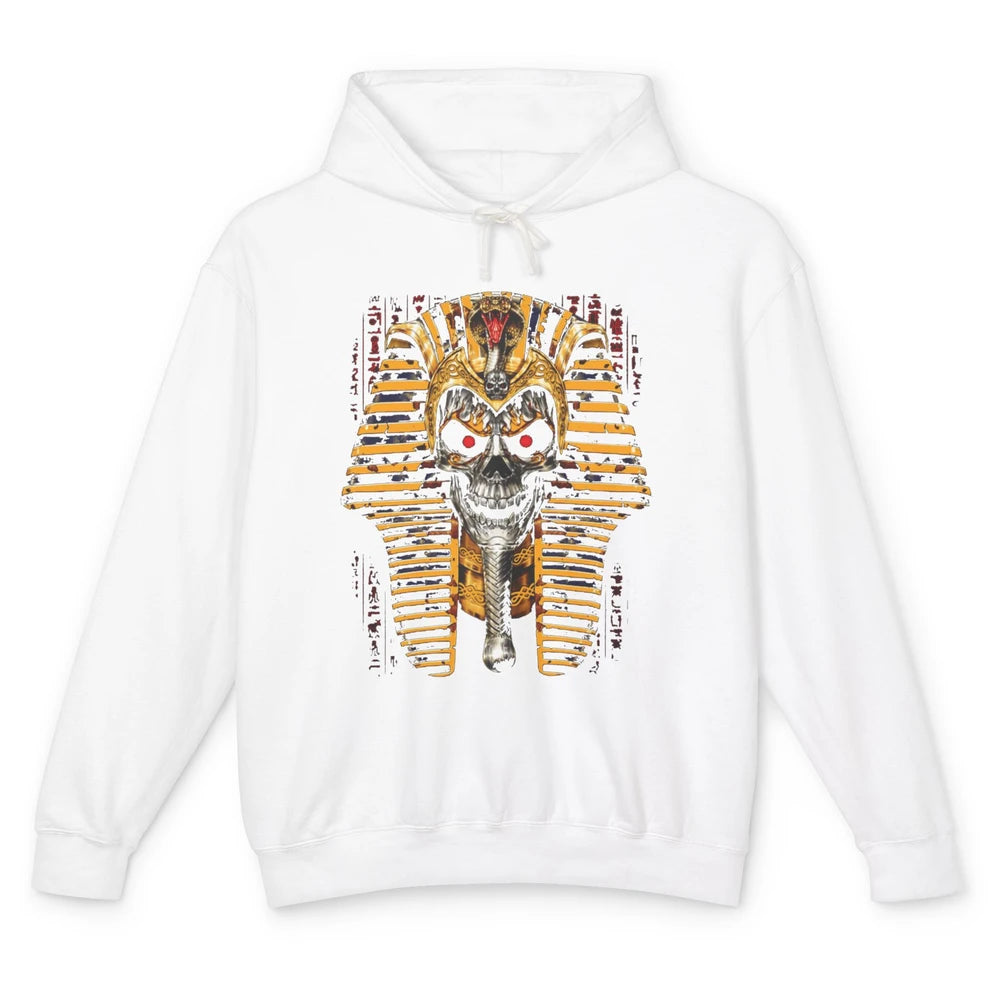 Ancient Egyptian Pyramid Skull King Tut Pharaoh Tutankhamun Unisex Lightweight Hoodie