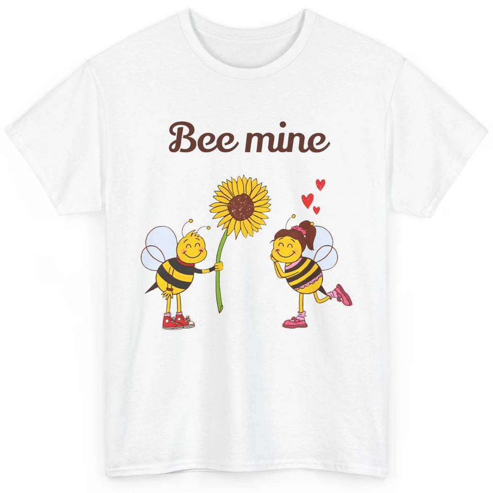 Bee Mine Love Valentine's Day Couple Romantic Bee Love Classic Unisex T-Shirt