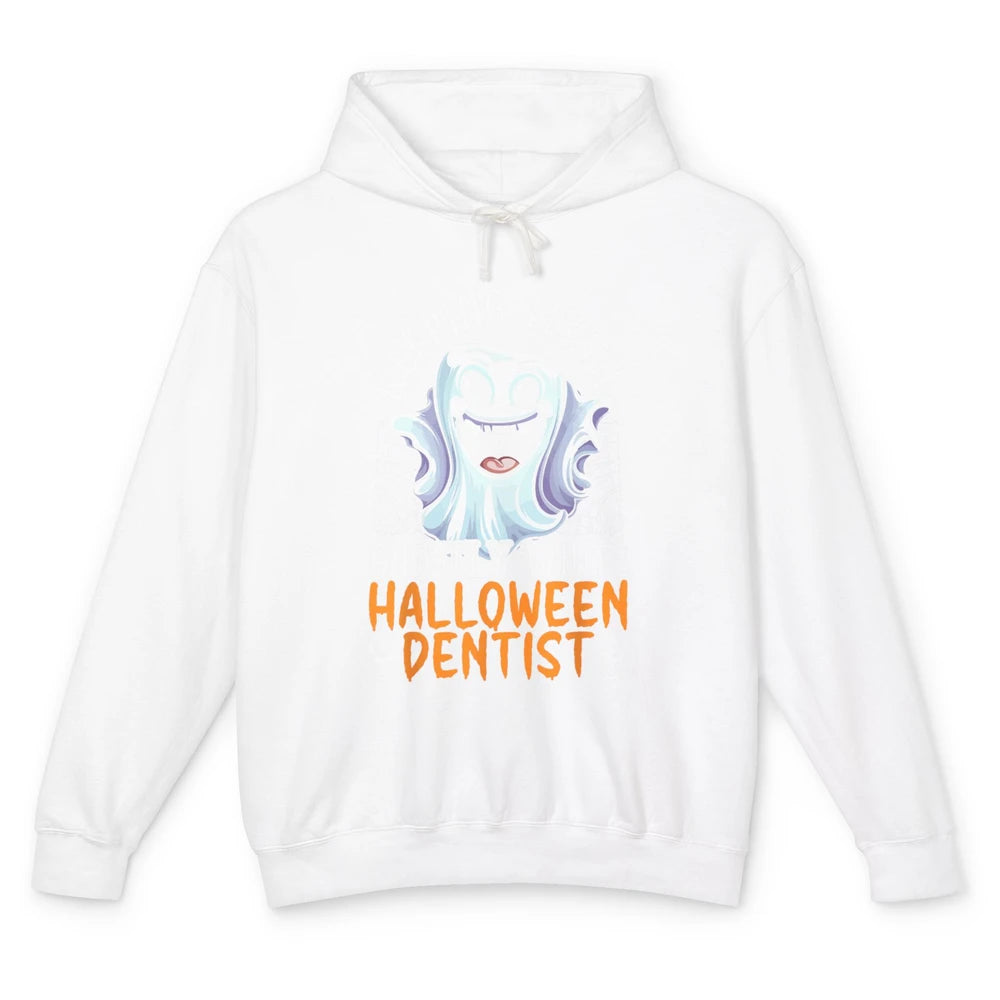 Dental Boo Crew Halloween Spooky Season Ghost Dentist Tooth Unisex Lightweight Hoodie