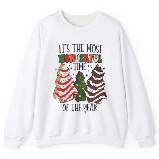 Christmas Tree Cakes Most Wonderful Time Of Year Christmas Unisex Crewneck Sweatshirt