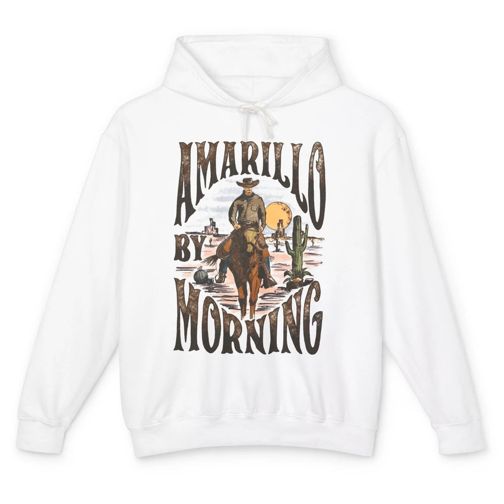 Amarillo By Morning Western Country Music Texas Cowboy Gift Unisex Lightweight Hoodie