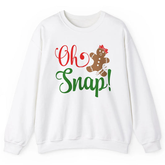 Funny Gingerbread Broken Oh Snap Western Christmas Cookies Unisex Crewneck Sweatshirt