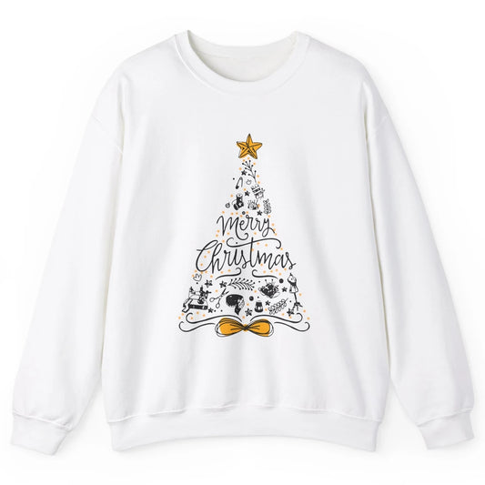 Funny Sewing Merry Christmas Tree Quilting Symbols Christmas Unisex Crewneck Sweatshirt