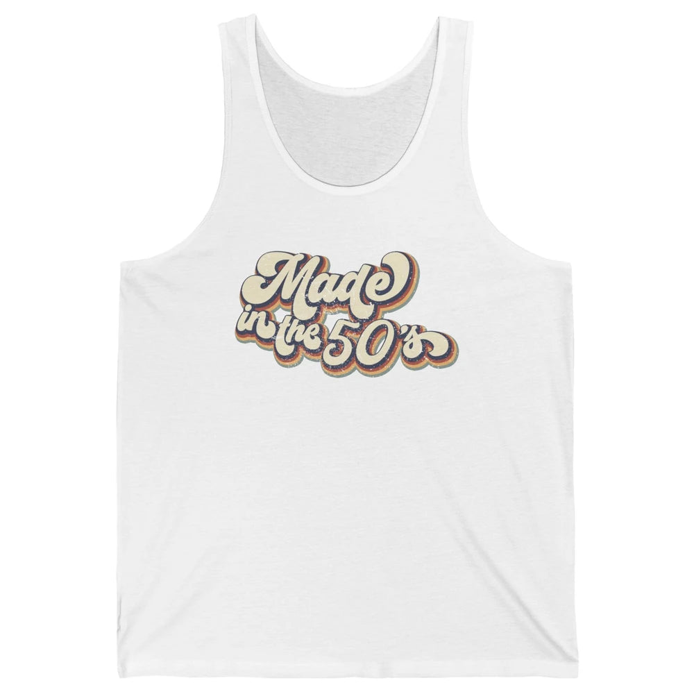 Retro Vintage Made In The 50's 1950s Born Birthday 50s Born Unisex Jersey Tank