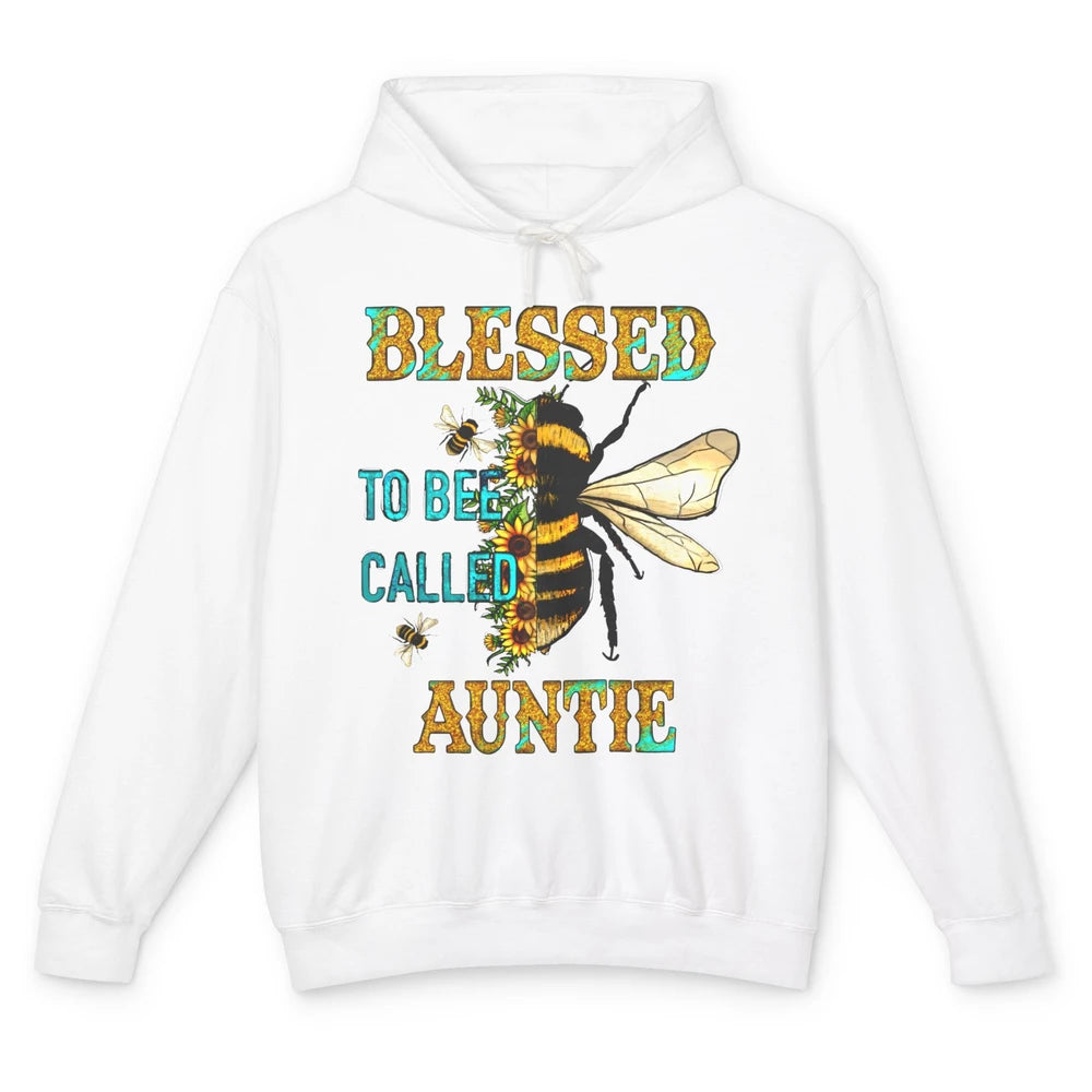 Blessed To Bee Called Auntie Pregnancy Nephew Niece Gift Unisex Lightweight Hoodie