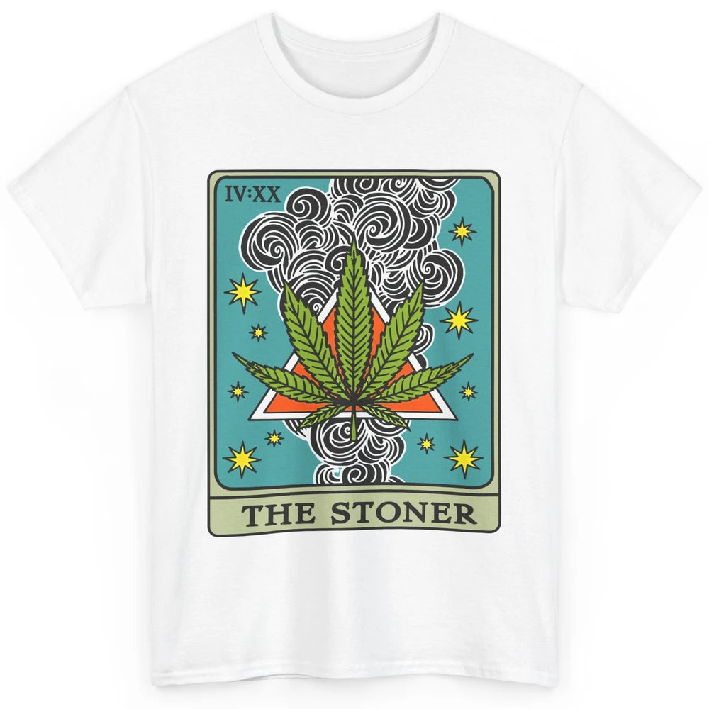 Vintage Weed The Stoner Tarot Card Weed Cannabis Marijuana Classic Unisex T-Shirt