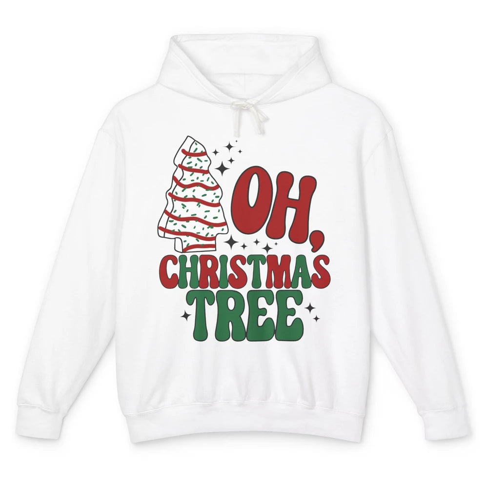 Oh Christmas Tree Cakes Tis The Season Christmas Cake Lovers Unisex Lightweight Hoodie