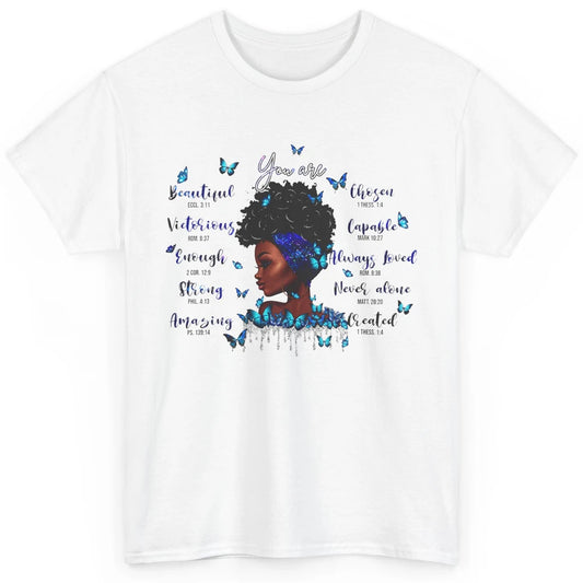 Black Girl God Says I Am Afro Woman Christian Religious Gift Classic Unisex T-Shirt