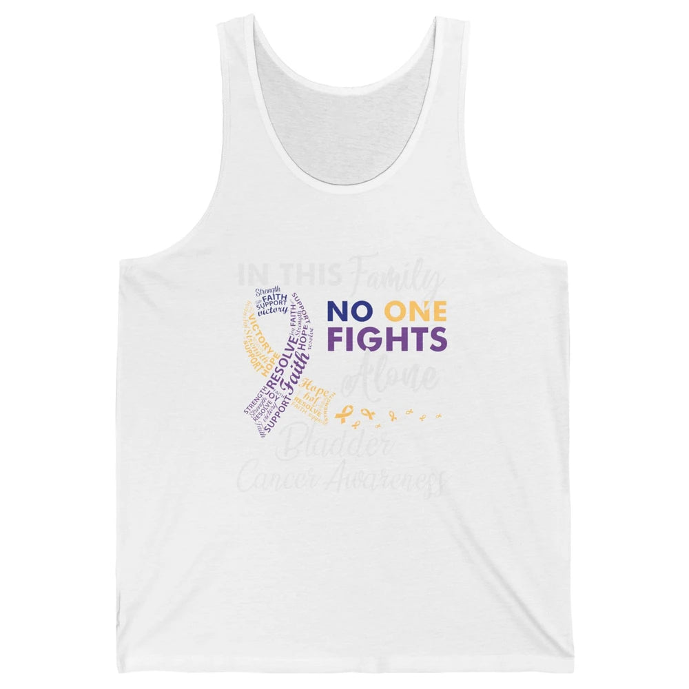 Bladder Cancer Awareness In This Family No One Fight Alone Unisex Jersey Tank