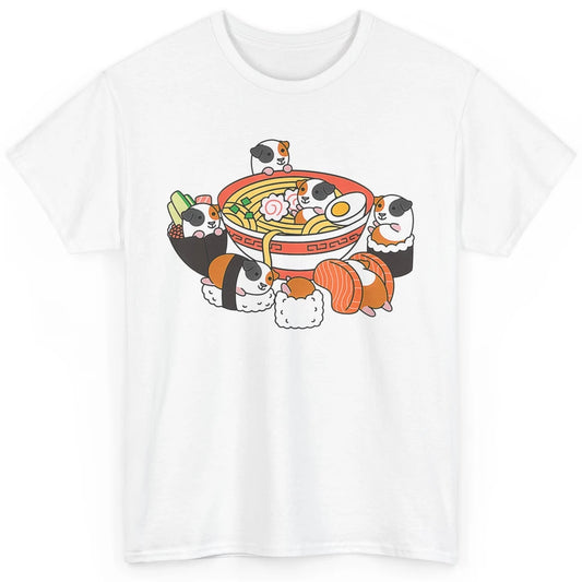 Cute Kawaii Guinea Pig Sushi Ramen Bowl Pet Animal Hamster Classic Unisex T-Shirt