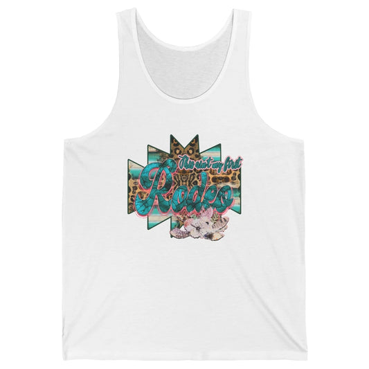 Leopard This Ain't My First Rodeo Western Cowboy Cowgirl Unisex Jersey Tank