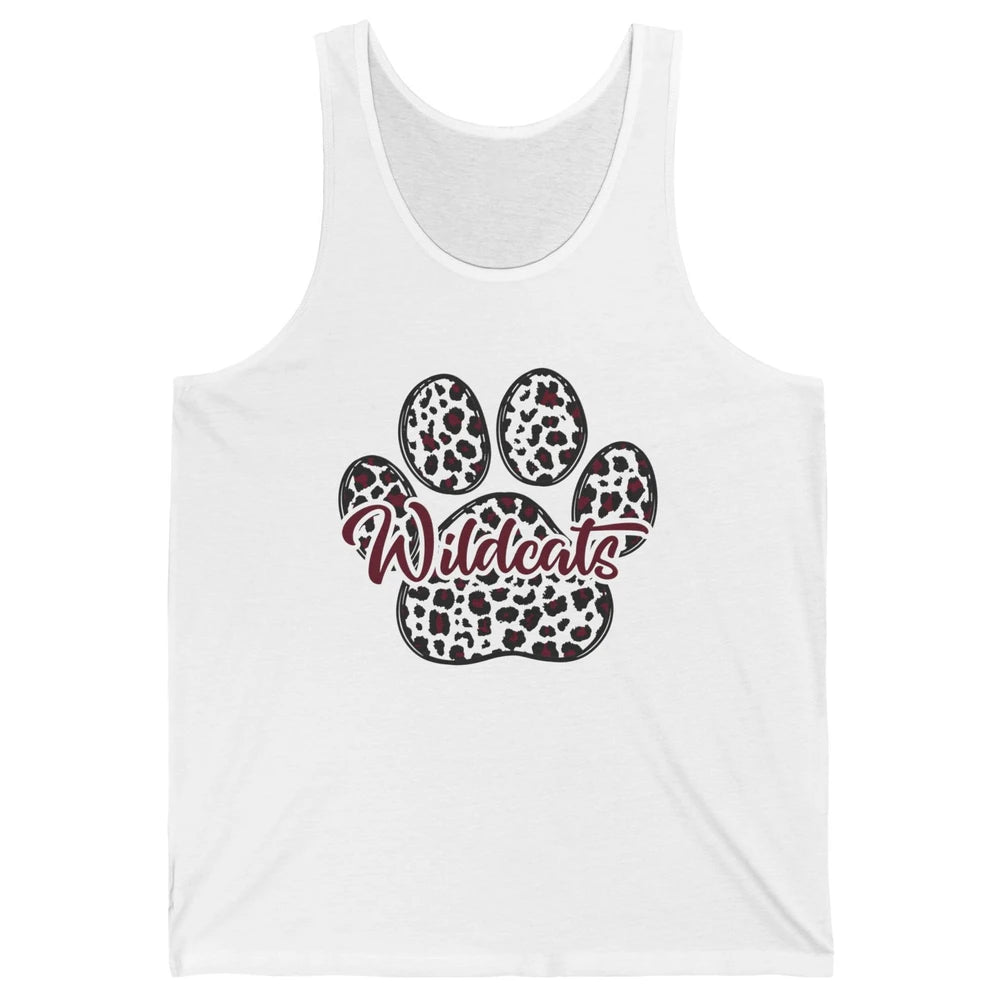 Wildcats Spirit Cat Paw Leopard Western Cat Mom Cat Lovers Unisex Jersey Tank