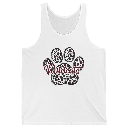 Wildcats Spirit Cat Paw Leopard Western Cat Mom Cat Lovers Unisex Jersey Tank