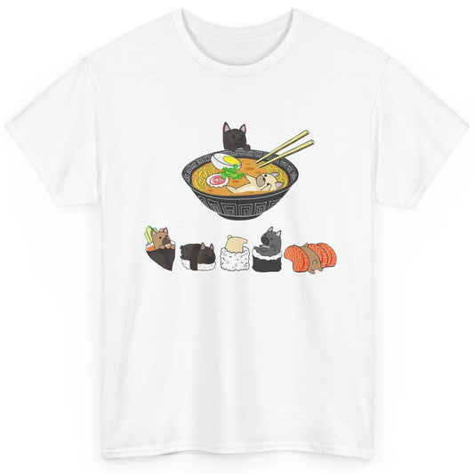 French Bulldog Sushi Ramen Bowl Japanese Kawaii Frenchie Mom Classic Unisex T-Shirt