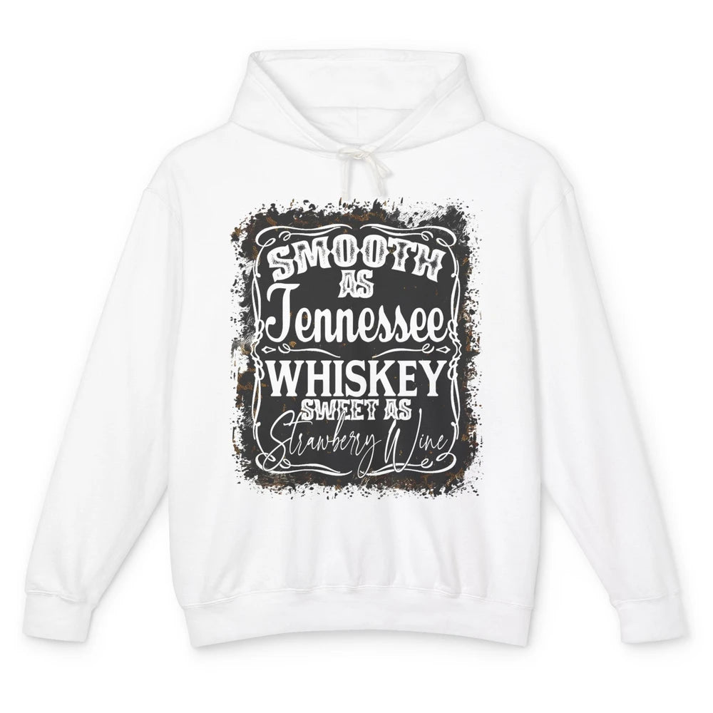 Smooth As Whiskey Sweet As Strawberry Wine Western Country Unisex Lightweight Hoodie