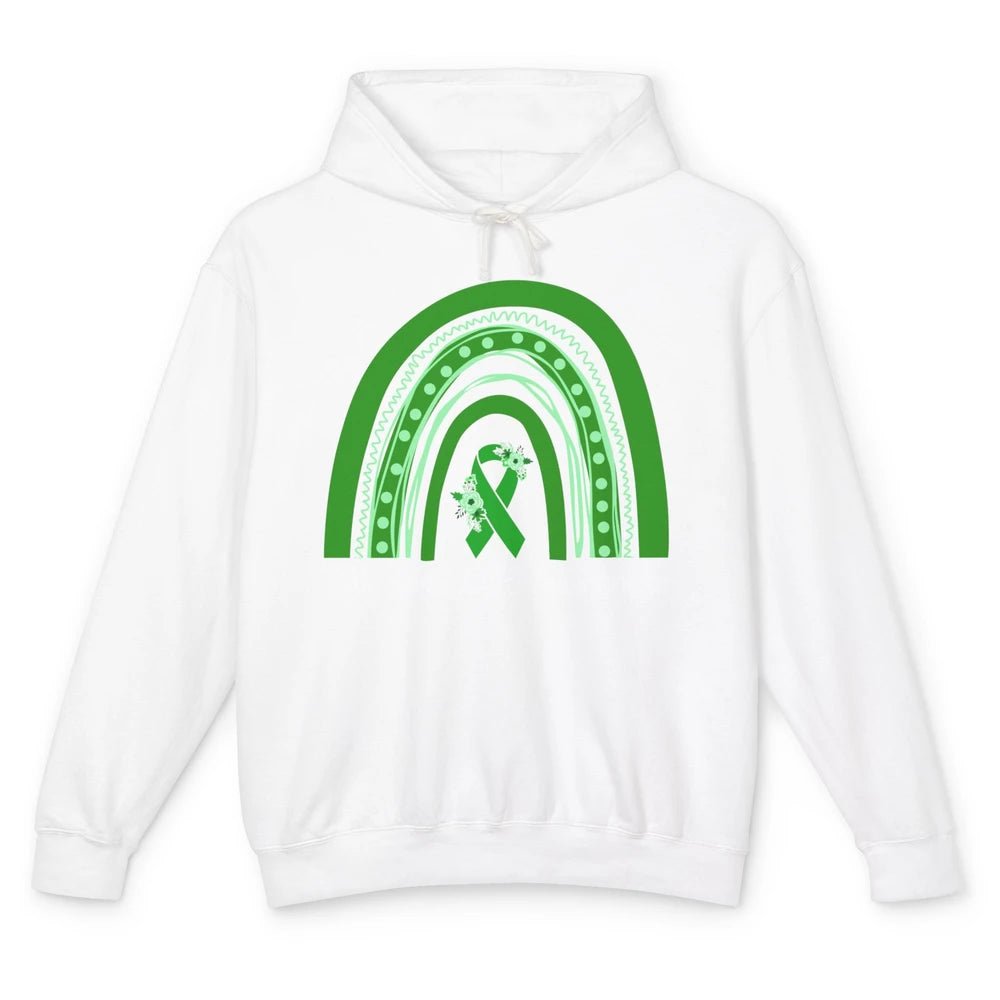 PANS/PANDAS Awareness Floral Green Ribbon Rainbow Pans Unisex Lightweight Hoodie