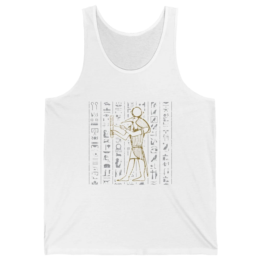 Ancient Egyptian Hieroglyphics Egypt Pyramid Archaeologist Unisex Jersey Tank