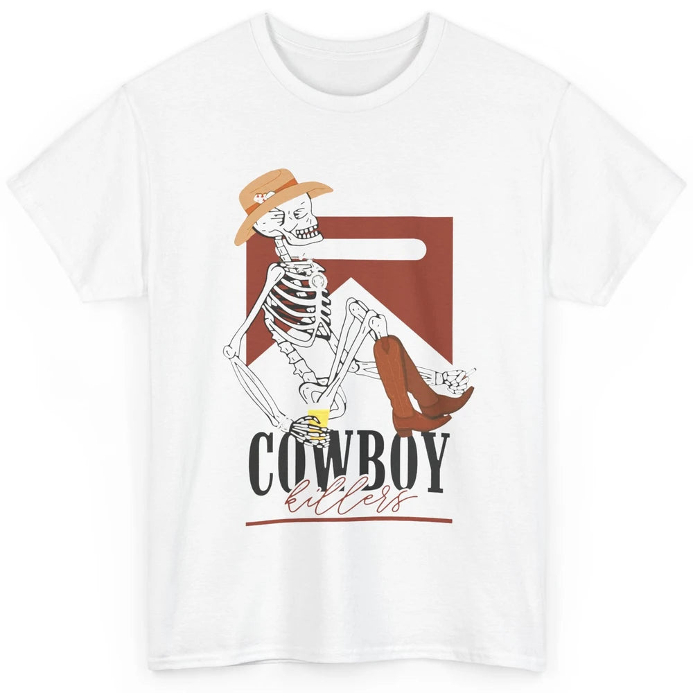 Cowboy Killers Skeleton Western Country Skull Vintage Retro Classic Unisex T-Shirt