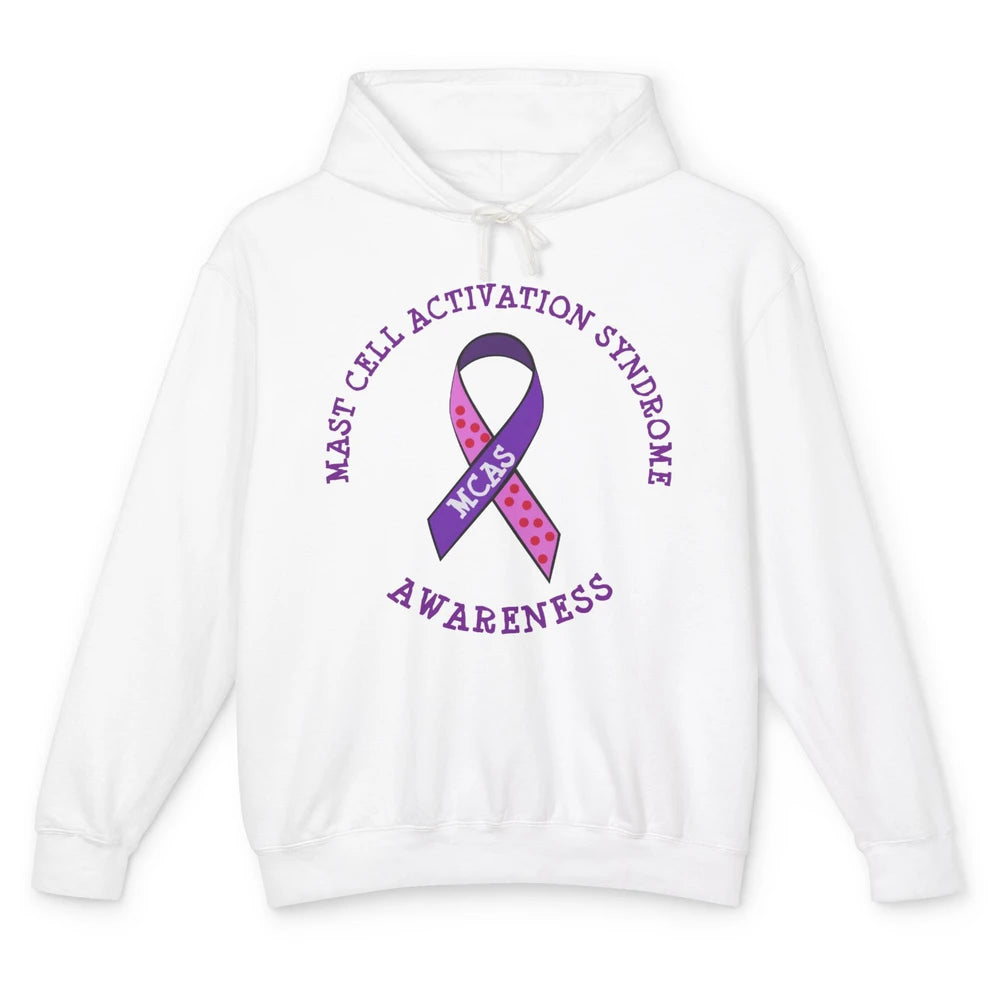 MCAS Mast Cell Activation Syndrome Awareness MCAS Ribbon Unisex Lightweight Hoodie