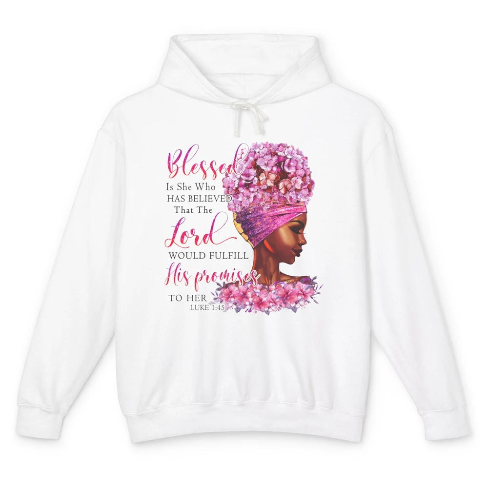 Black Girl In The Midst Of Storm Believe In God Christian Unisex Lightweight Hoodie