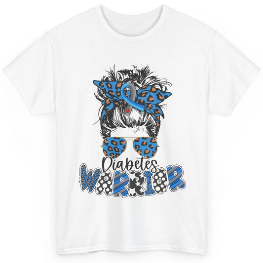 Diabetes Warrior T1D Mom Bandana Leopard Type 1 Diabetes Classic Unisex T-Shirt