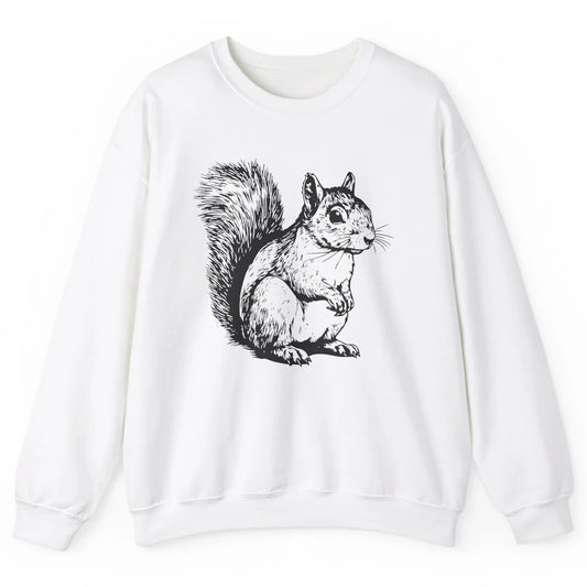 Squirrel Drawn Cute Chipmunk Animal Squirrel Lovers Gift Unisex Crewneck Sweatshirt