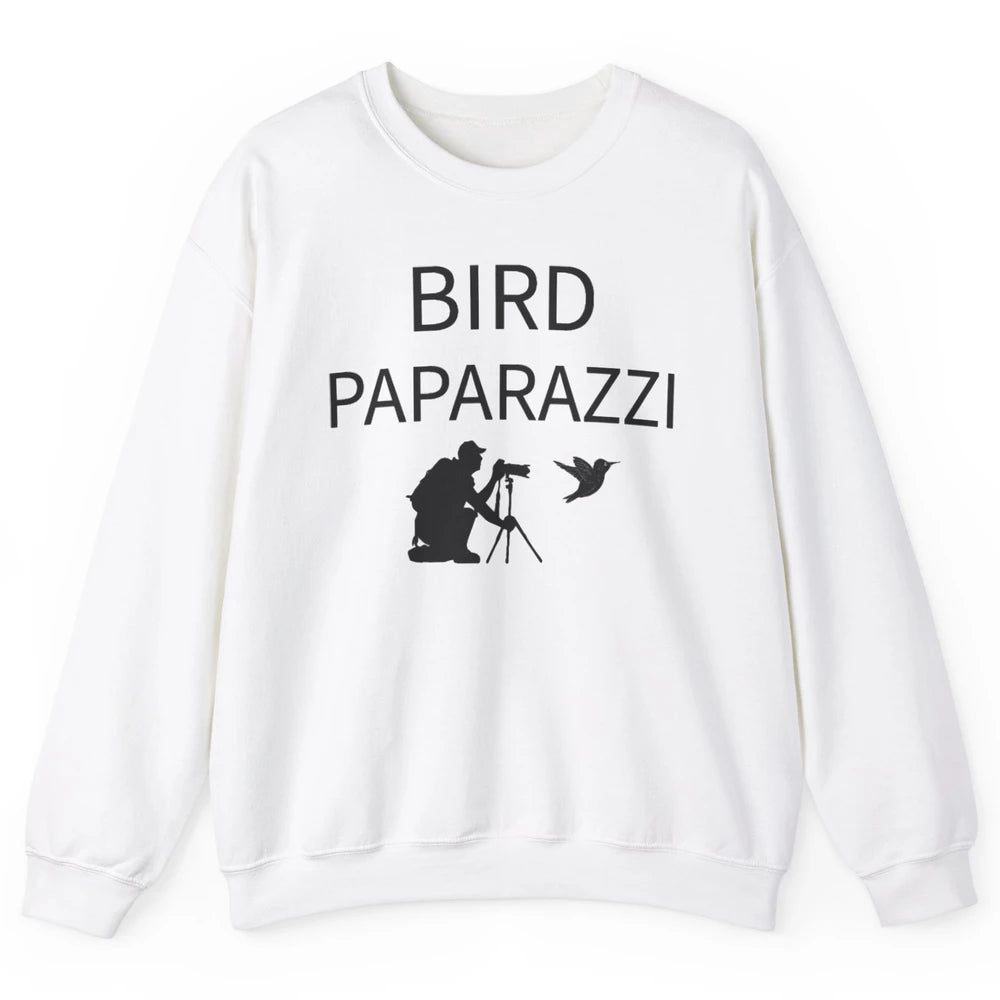 Birdwatching Funny Bird Paparazzi Birding Photography Bird Unisex Crewneck Sweatshirt