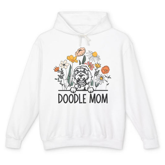 Doodle Mom Wildflowers Golden Doodle Mama Mother's Day Gift Unisex Lightweight Hoodie