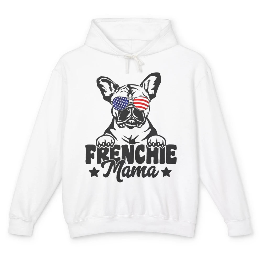 Frenchie Mama Patriotic French Bulldog Mom Dog Mothers Day Unisex Lightweight Hoodie