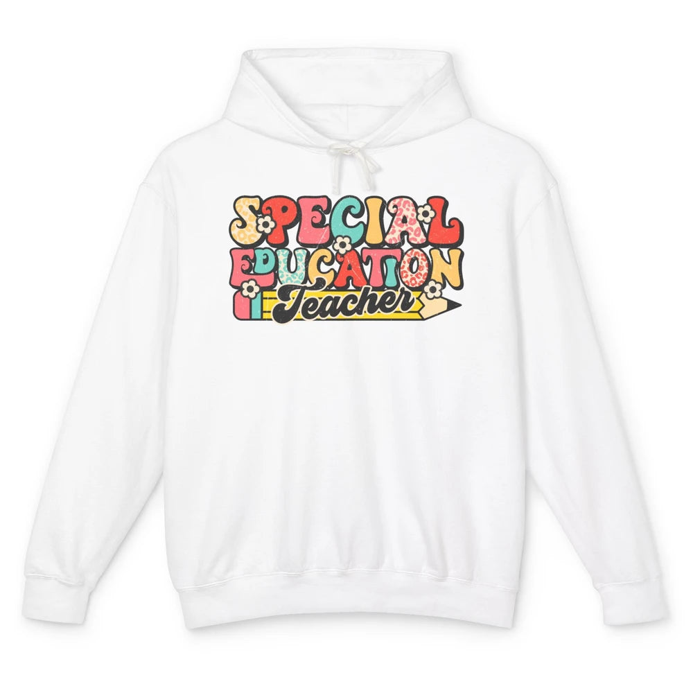 Sped Teacher Special Education Teacher Speech Therapy Retro Unisex Lightweight Hoodie