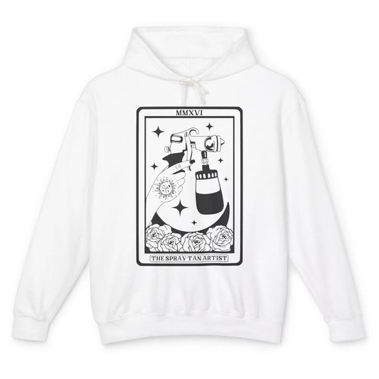 The Spray Tan Artist Tarot Card Beautician Spray Tan Tech Unisex Lightweight Hoodie