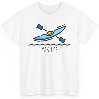 Yak Life Sunset Kayak Kayaking Retro 70s Paddling Outdoor Classic Unisex T-Shirt