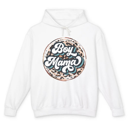 Retro Boy Mama Leopard Lightning Bolt Western Country Mama Unisex Lightweight Hoodie