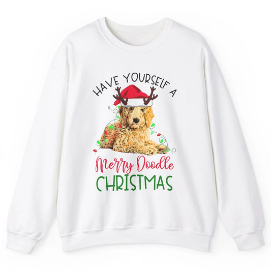 Goldendoodle Have Yourself a Merry Doodle Christmas Dog Mom Unisex Crewneck Sweatshirt