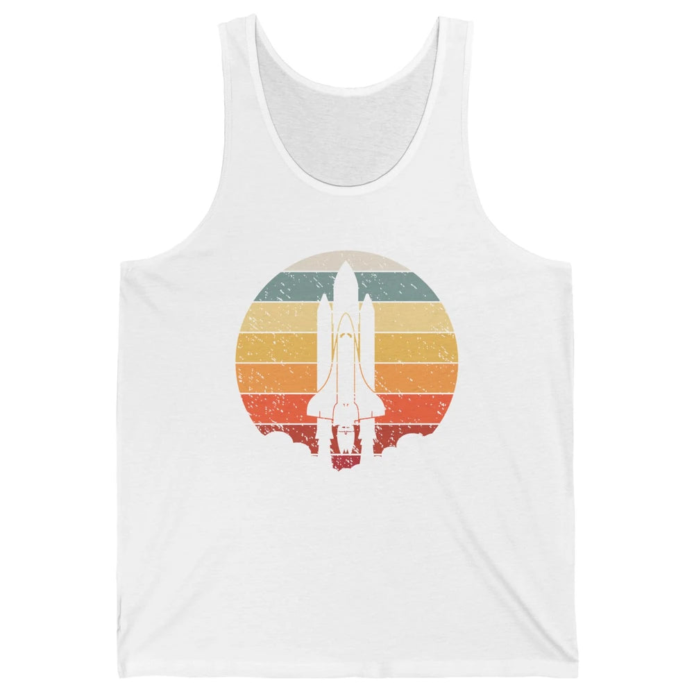 Vintage Astronaut Spaceship Spacecraft Spaceman Astrology Unisex Jersey Tank