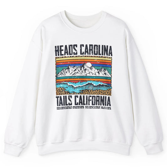 Vintage Heads Carolina Tail California Beach Summer Travel Unisex Crewneck Sweatshirt