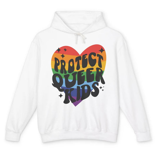 Protect Queer Kids Protect Trans Youth LGBT Gay Pride Ally Unisex Lightweight Hoodie