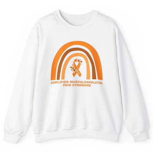 Amplified Musculoskeletal Pain Syndrome AMPS Orange Rainbow Unisex Crewneck Sweatshirt