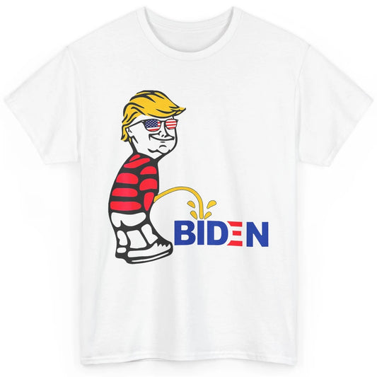 Funny Anti Joe Biden Vote Donald Trump 2024 Patriotic Humor Classic Unisex T-Shirt