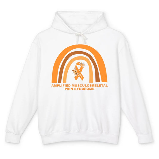 Amplified Musculoskeletal Pain Syndrome AMPS Orange Rainbow Unisex Lightweight Hoodie