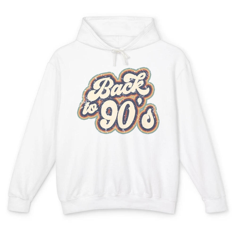 Vintage Made In The 90's Back To 90s Born Birthday Day Gift Unisex Lightweight Hoodie