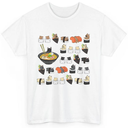 French Bulldog Sushi Ramen Bowl Japanese Kawaii Frenchie Mom Classic Unisex T-Shirt