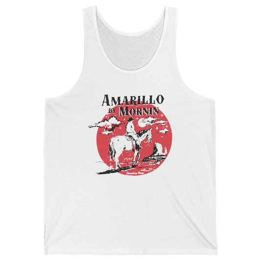 Vintage Cowboy Amarillo By Morning Desert Western Country Unisex Jersey Tank