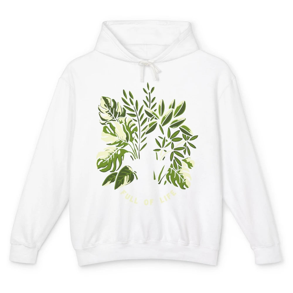 Skeleton Gardening Full Of Life Skull Plant Lovers Gardeners Unisex Lightweight Hoodie