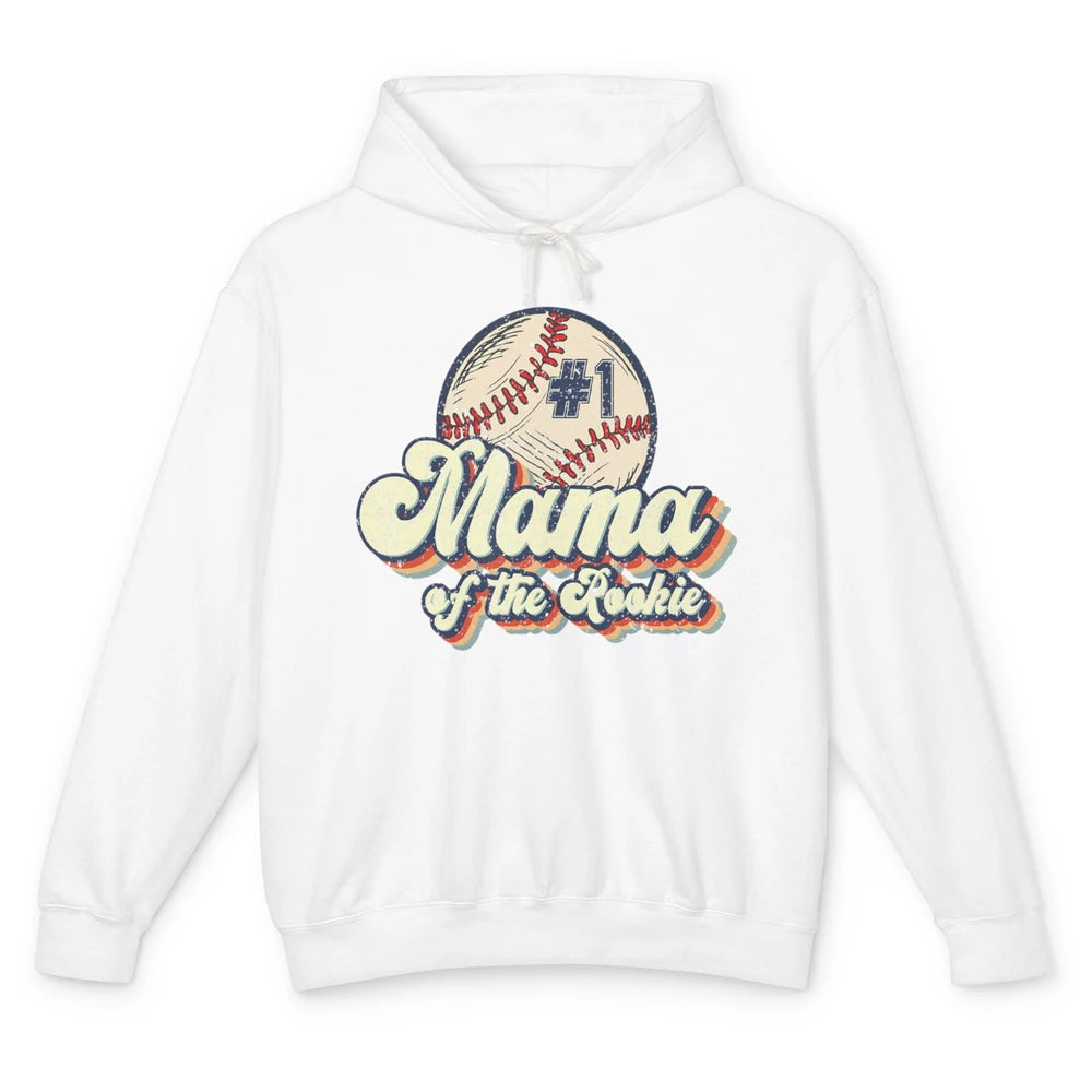 Mama Of Rookie Baseball Mom Softball Players Mother Mommy Unisex Lightweight Hoodie