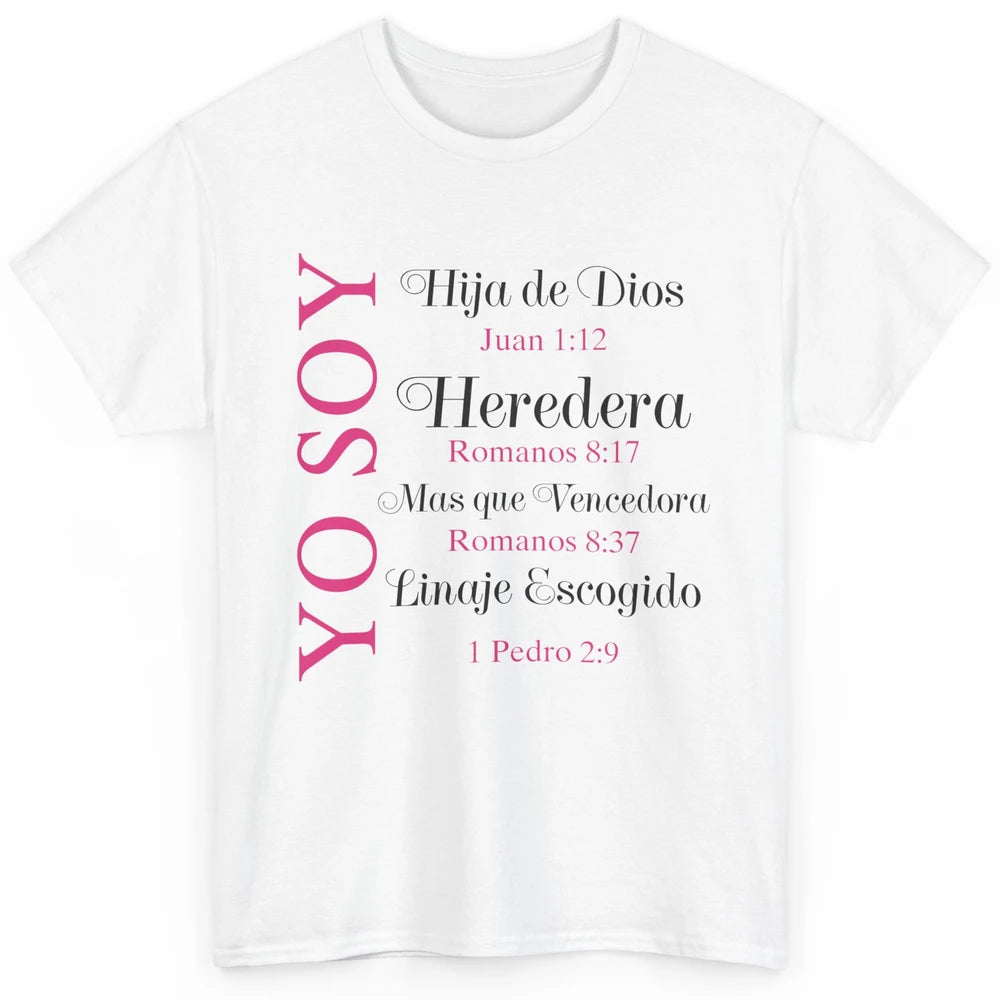 Christian Yo Soy Inspiracion Bible Verse Spanish Religiosa Classic Unisex T-Shirt