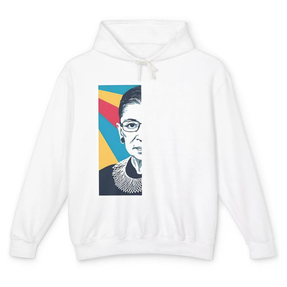 Women Rights Ruth Bader Ginsburg Feminism Support Girl Power Unisex Lightweight Hoodie